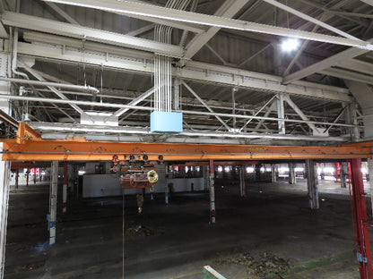 Cleveland Tramrail P&H 3 Ton Underhung Bridge Crane 45' 10" Span w/Remote