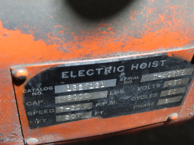 Cleveland Tramrail P&H 3 Ton Underhung Bridge Crane 45' 10" Span w/Remote