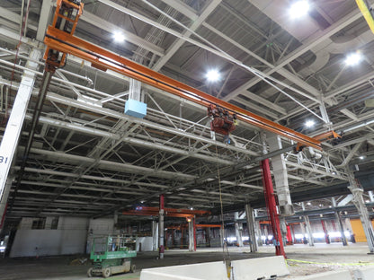 Cleveland Tramrail P&H 3 Ton Underhung Bridge Crane 45' 10" Span w/Remote