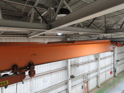 Cleveland Tramrail P&H 7.5 Ton Double Girder Underhung Bridge Crane 45' 10" Span