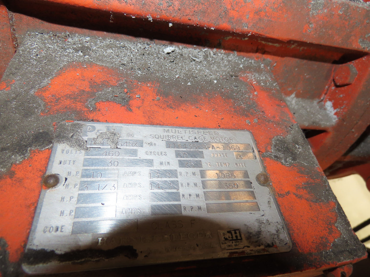 Cleveland Tramrail P&H 7.5 Ton Double Girder Underhung Bridge Crane 45' 10" Span