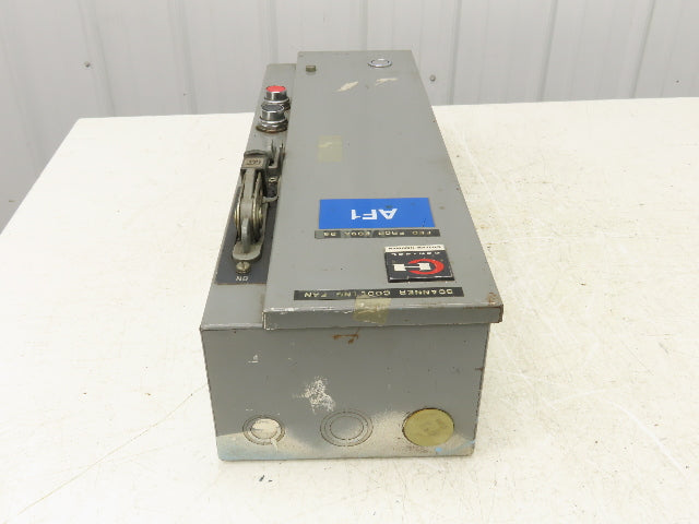 Cutler Hammer A30CGT0 Combination Motor Starter 10Hp 480V 3Ph Size 1 Fused