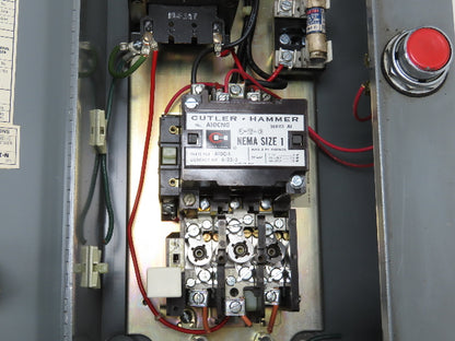 Cutler Hammer A30CGT0 Combination Motor Starter 10Hp 480V 3Ph Size 1 Fused