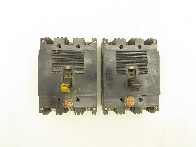 Square D 989370 Circuit Breaker 70A 3 Pole 250V Lot of 2