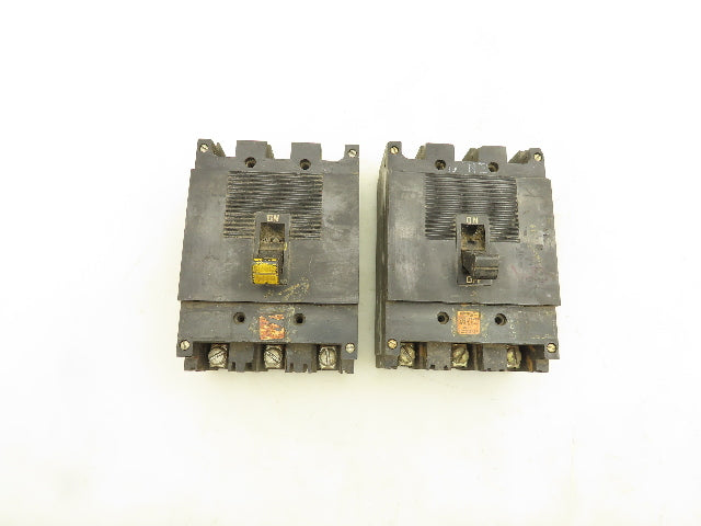Square D 989370 Circuit Breaker 70A 3 Pole 250V Lot of 2