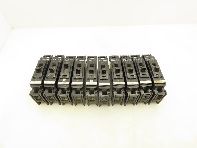 General Electric TE111020 Circuit Breaker 20A Single Pole 125V Lot of 10