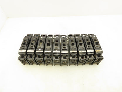 General Electric TE111020 Circuit Breaker 20A Single Pole 125V Lot of 10