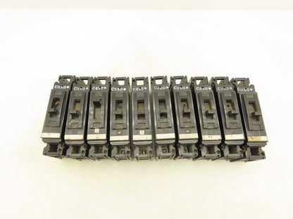 General Electric TE111020 Circuit Breaker 20A Single Pole 125V Lot of 10