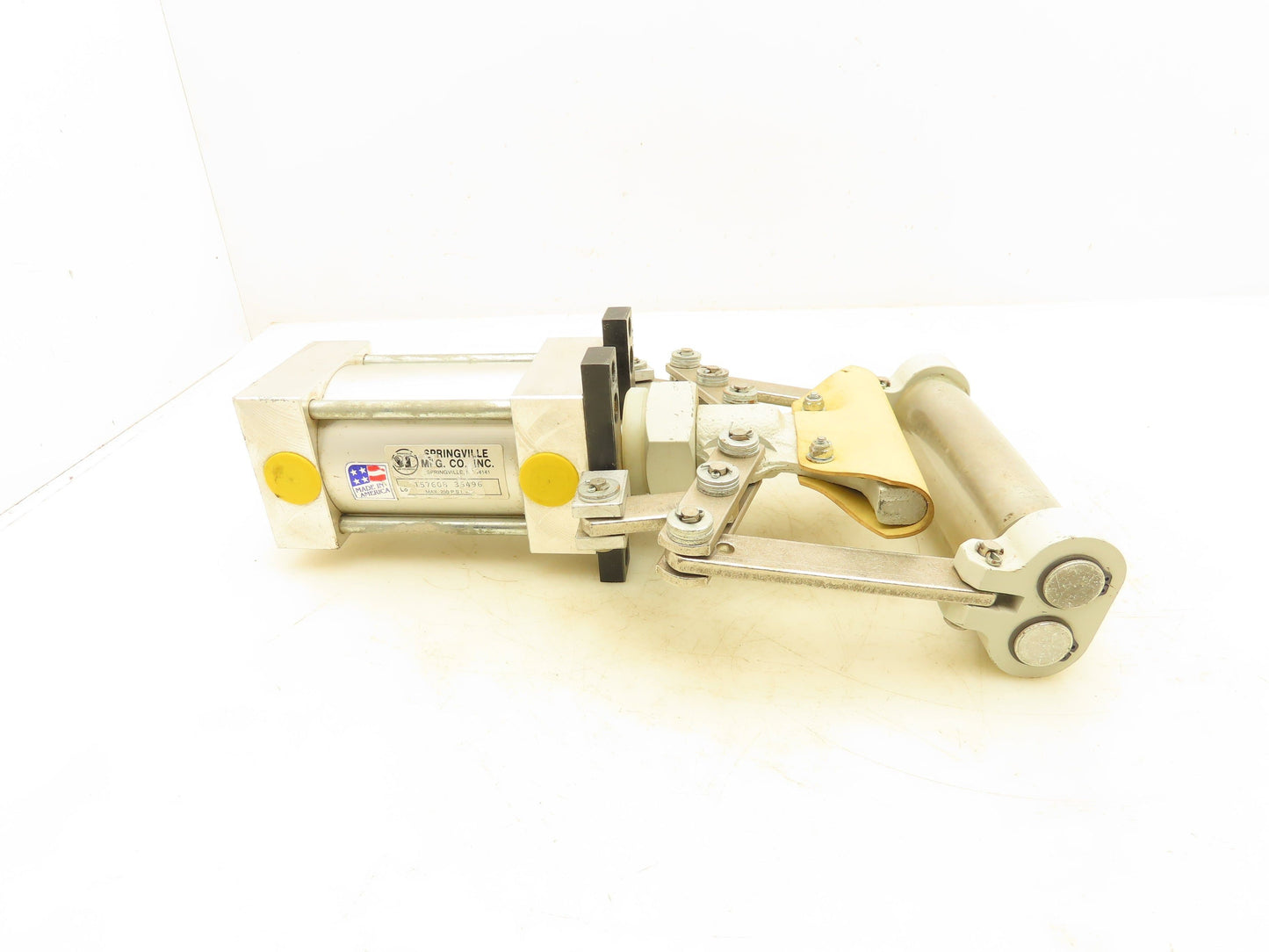 Pinch Valve Clamp 3" Max Hose Size Pneumatic Operated 250 PSI Cylinder