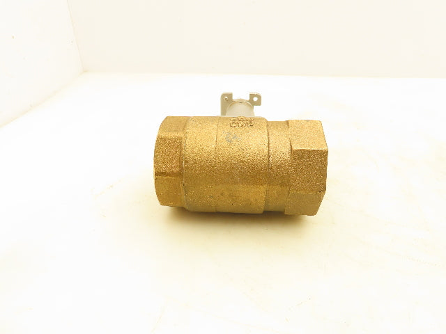 B12AE 600 CWP Brass Ball Valve Stainless Extension 2" NPT