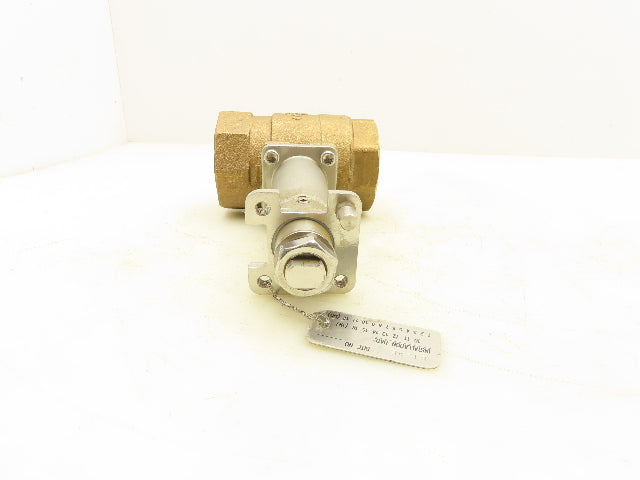 B12AE 600 CWP Brass Ball Valve Stainless Extension 2" NPT