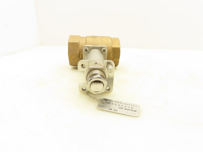 B12AE 600 CWP Brass Ball Valve Stainless Extension 2" NPT