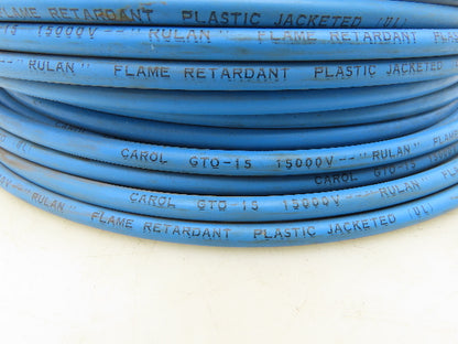 Carol GTO-15 Cable Wire 250' 15,000V Plastic Jacketed Flame Retardant Blue #14