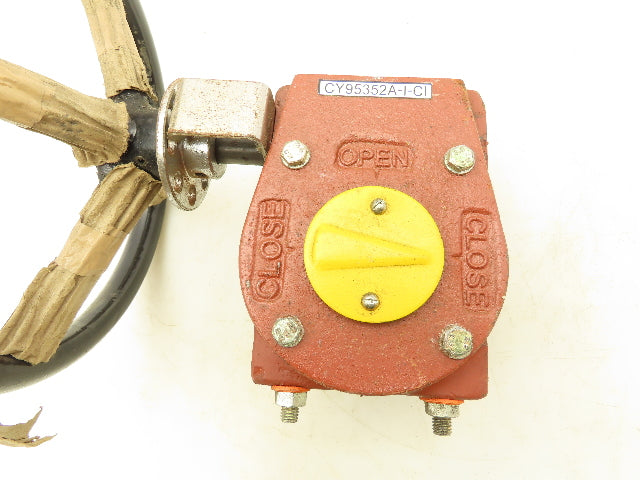CY95352A-I-CI Worm Gear Gearbox 40:1 Quarter Turn Operator Butterfly Valve