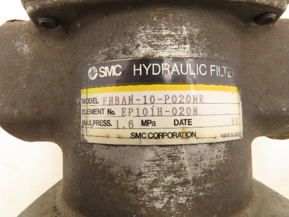 SMC FHBAN-10-P020MR Hydraulic Suction Filter 1.6 Max Pressure 1-1/4"Npt