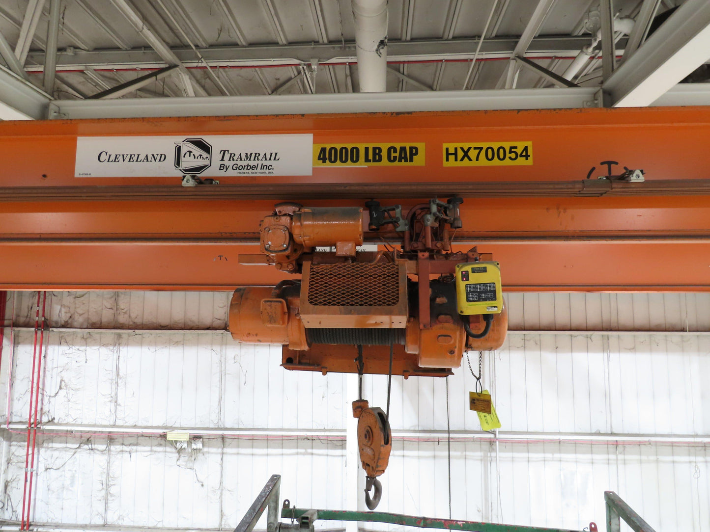 Cleveland Tramrail P&H 2 Ton Underhung Bridge Crane 45' 10" Span Magnetek Remote