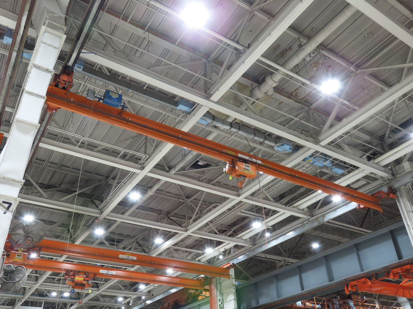 Cleveland Tramrail P&H 2 Ton Underhung Bridge Crane 45' 10" Span Magnetek Remote