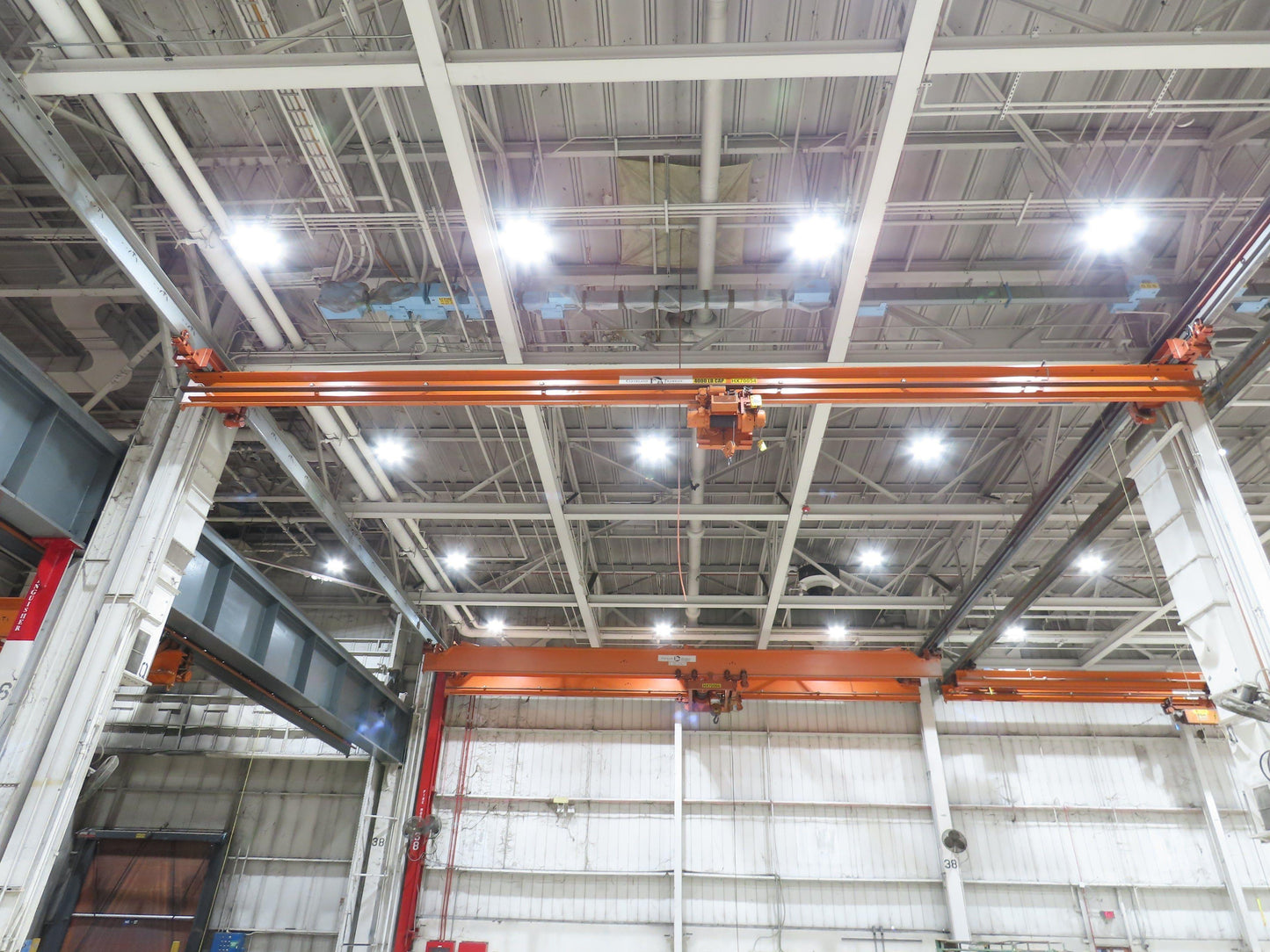 Cleveland Tramrail P&H 2 Ton Underhung Bridge Crane 45' 10" Span Magnetek Remote