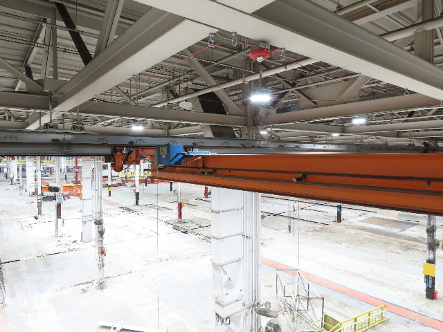 Cleveland Tramrail P&H 2 Ton Underhung Bridge Crane 45' 10" Span Magnetek Remote