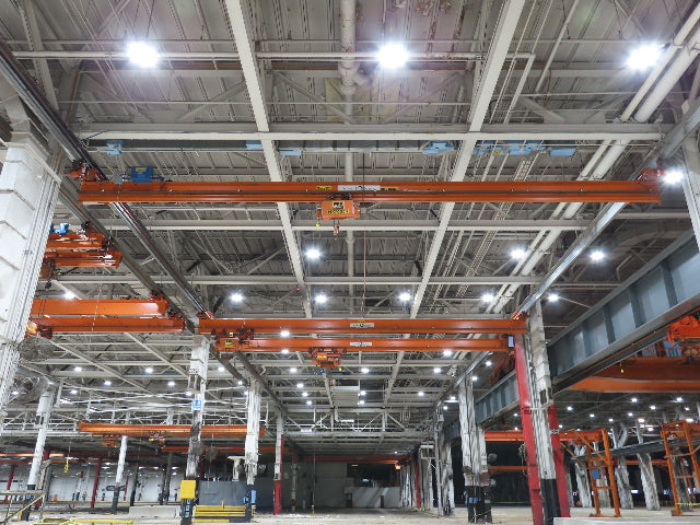 Cleveland Tramrail P&H 2 Ton Underhung Bridge Crane 45' 10" Span Magnetek Remote