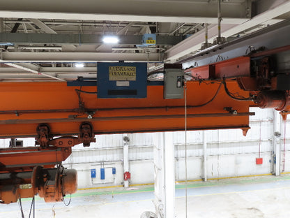 Cleveland Tramrail P&H 4 Ton Underhung Bridge Crane 45' 10" Span w/Remote