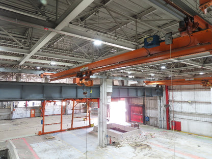 Cleveland Tramrail P&H 4 Ton Underhung Bridge Crane 45' 10" Span w/Remote
