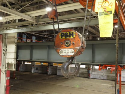 Cleveland Tramrail P&H 4 Ton Underhung Bridge Crane 45' 10" Span w/Remote