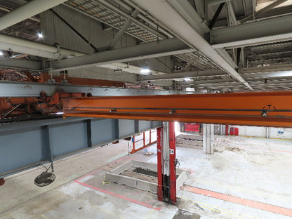 Cleveland Tramrail P&H 4 Ton Underhung Bridge Crane 45' 10" Span w/Remote