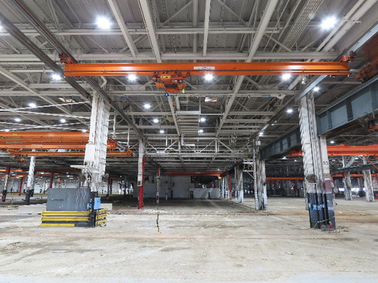 Cleveland Tramrail P&H 4 Ton Underhung Bridge Crane 45' 10" Span w/Remote