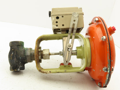 H.D. Baumann 32-24 588 Pneumatic Diaphragm Control Valve 1/2" Threaded 9-15 PSI