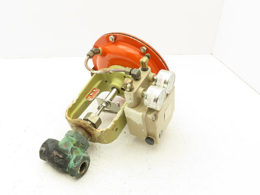 H.D. Baumann 32-24 588 Pneumatic Diaphragm Control Valve 1/2" Threaded 9-15 PSI