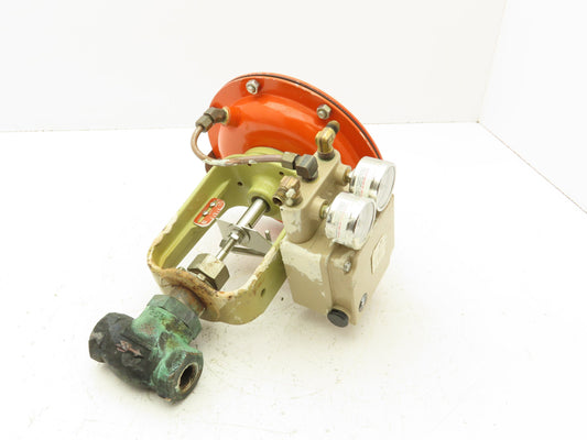 H.D. Baumann 32-24 588 Pneumatic Diaphragm Control Valve 1/2" Threaded 9-15 PSI