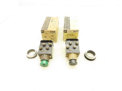 Allen Bradley 800H-AK1A Flush Head Push Button Unit Black Green Ser A Mixed Lot