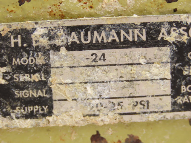 H.D. Baumann 32-24 588 Pneumatic Diaphragm Bronze Control Valve 1/2" Threaded