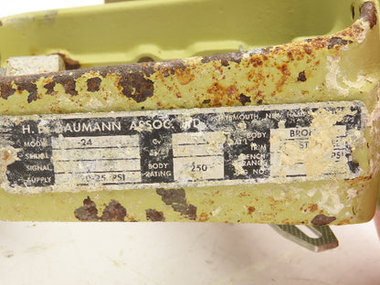 H.D. Baumann 32-24 588 Pneumatic Diaphragm Bronze Control Valve 1/2" Threaded