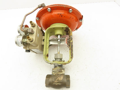 H.D. Baumann 32-24 588 Pneumatic Diaphragm Bronze Control Valve 1/2" Threaded