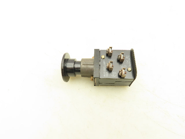 Allen Bradley 800H-DK2A Mushroom Head Push Button Black Ser A 1 NO 1 NC