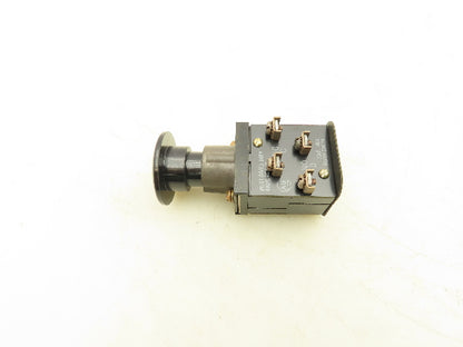 Allen Bradley 800H-DK2A Mushroom Head Push Button Black Ser A 1 NO 1 NC