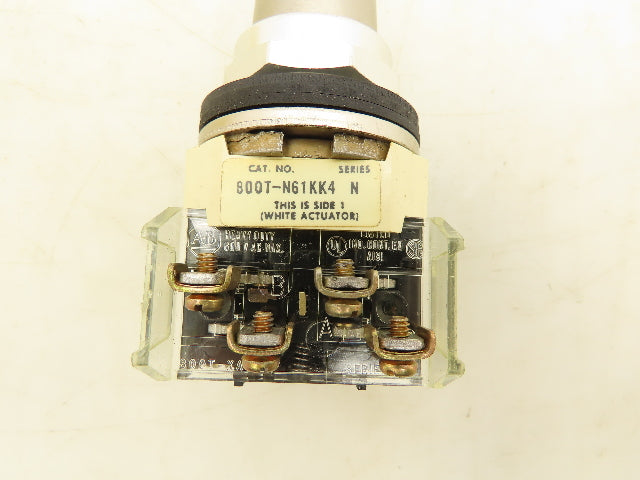 Allen Bradley 800T-N61KK4 Keyed Selector Switch 4 Position Maintained 30mm Ser N