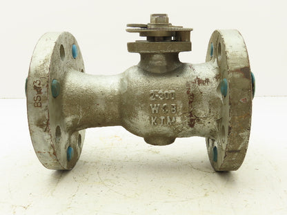 KTM EB862R-43/42ET-30 2" Steel Flanged Ball Valve Class 300 8 Bolt 720 Psi