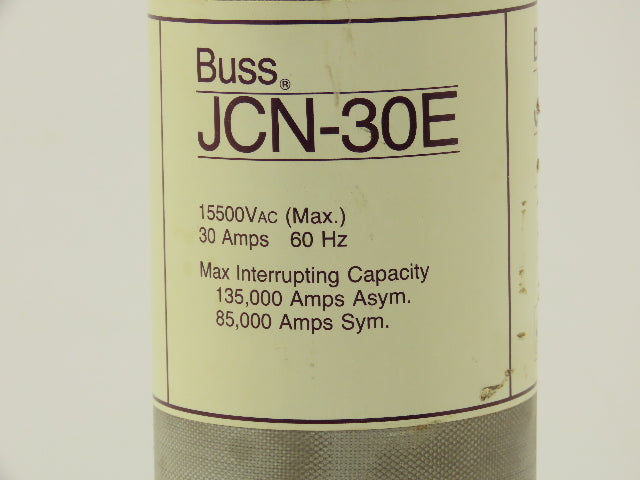 Cooper Bussmann JCN-30E Buss Fuse 15,500VAC Max 30A 60Hz