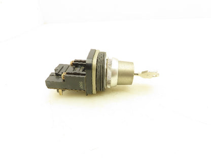 Allen Bradley 800T-J43A Keyed Selector Switch 3 Position 1 NO 1 NC Series N
