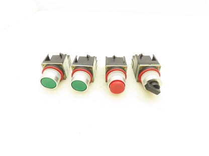Allen Bradley 800MR Push Button Switch Selector Ser C Mixed Lot of 4