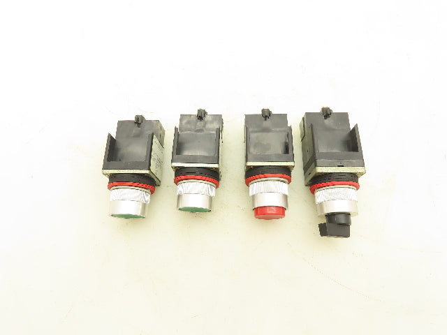 Allen Bradley 800MR Push Button Switch Selector Ser C Mixed Lot of 4
