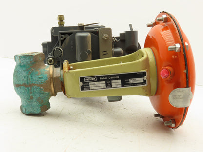 Fisher 32-24 588 Diaphragm Valve 1/2" 316 Flanged FieldVue Positioner 5-15 PSI