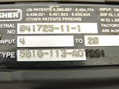 Fisher 32-24 588 Diaphragm Valve 1/2" 316 Flanged FieldVue Positioner 5-15 PSI
