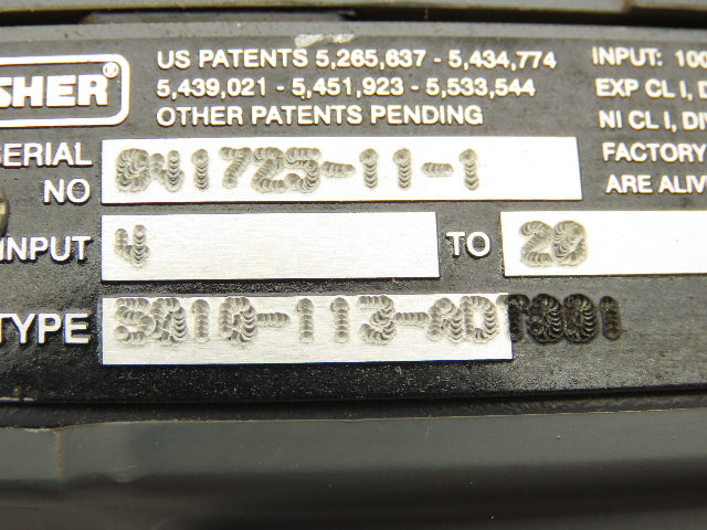 Fisher 32-24 588 Diaphragm Valve 1/2" 316 Flanged FieldVue Positioner 5-15 PSI