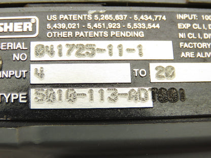 Fisher 32-24 588 Diaphragm Valve 1/2" 316 Flanged FieldVue Positioner 5-15 PSI