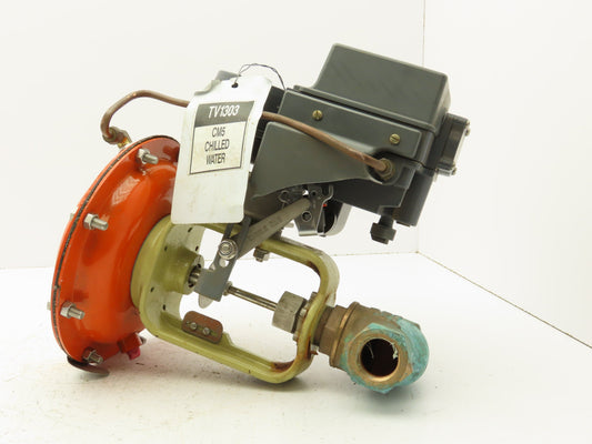 Fisher 32-24 588 Diaphragm Valve 1/2" 316 Flanged FieldVue Positioner 5-15 PSI