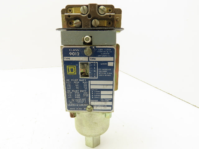 Square D 9012 BC0-3 Pressure Switch 60-64PSI 1/4" NPT 4-14 Differential